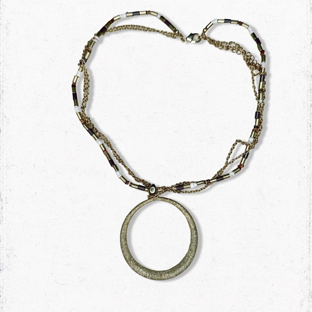 11A. Bronze Goldtone Necklace